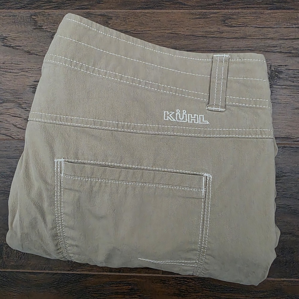 Kuhl Slax Pants Mens 38x30 Beige‎ Tan Hiking Stretch Gorpcore Camping